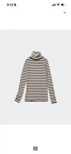 UNIQLO メリノリブタートルネックセーター