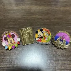 4点セット JCB ディズニーカードクラブ会員特典 ピンバッジ