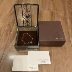 WISP ウィスプ　k10ホワイトゴールド　天然石ブレスレット　ガラスケース入りのサムネイル