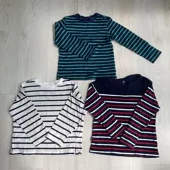キッズ　ボーダー　長袖　Ｔシャツ 3点セット