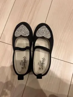 プティマイン　ブラック フォーマルシューズ 18.0cm