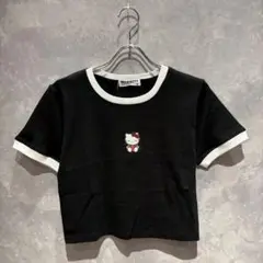 【送料無料】 新品未使用タグ付き HELLOKITTY プリントＴシャツ ミニT