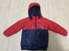 フード付き赤紺アウター 90cm ミキハウス　ダブルビー