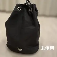 ローリーズファーム　巾着バッグ　ハンド・ショルダーバッグ　黒ブラック