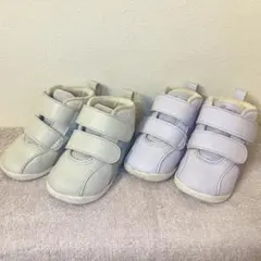 アシックス 2足セット スクスク ハイカット スニーカー 装具 リハビリ 