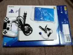 SONY PS4 ホワイト ５００GB 本体 付属品付き　使用時間３０分程度