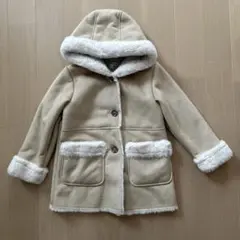 GLOBAL WORK L ベージュ　ムートンコート