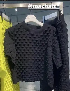 machatt マチャット　ヘッジホッグプルオーバー　ブラックのサムネイル