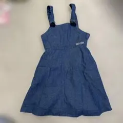 mezzo piano デニムジャンバースカート 110