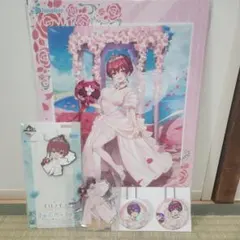 一番くじ 宝鐘マリン アクリルスタンド ビジュアルボード きゅんキャラ 缶バッジ