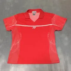YONEX 赤色 ポロシャツ Mサイズ テニス用