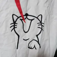 SCOPY Tシャツ 猫 ニャー ホワイト Lサイズ　ユニセックス