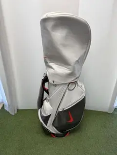Nike キャディバッグ ホワイト/グレー/レッド ダメージあり ゴルフ