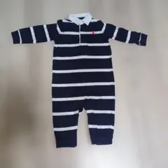 Ralph Lauren ストライプロンパース 9M