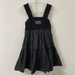 水玉模様のジャンバースカート100春物ブリーズ