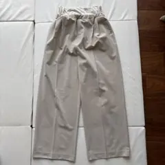 ワコールマタニティ　タックワイドパンツ　リネン風