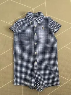 ラルフローレン　ロンパース　6M チェック柄