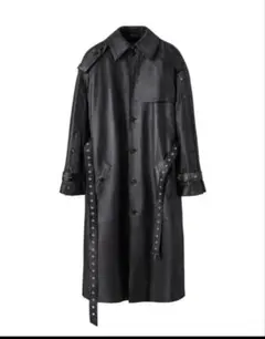 H&M × rokh / button detail leather coat