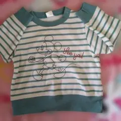 Disney baby ミッキー ボーダー 長袖 トップス