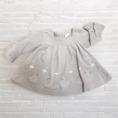 BABIES'R'US（80）刺繍入り長袖ワンピース ユーディロイ