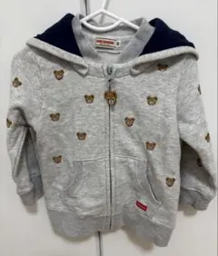 ミキハウス プチプッチー パーカー 90サイズのサムネイル