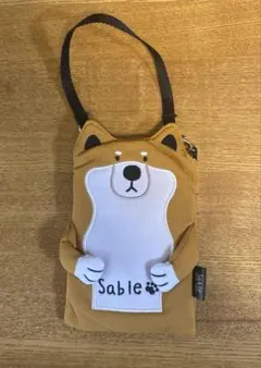 Sable 柴犬　スマホポーチ　ICカード入れ