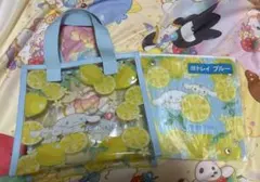 シナモロール　一番くじ　1番くじ　ミニバッグブルー　トレイブルー