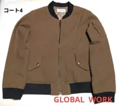 【GLOBAL WORK】Lサイズ　ブラウン系　ジャンバーアウター