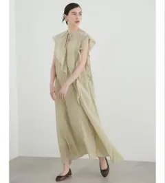 新品タグ付☆ジルスチュアート　アシンメトリーラッフルワンピース　マキシワンピース