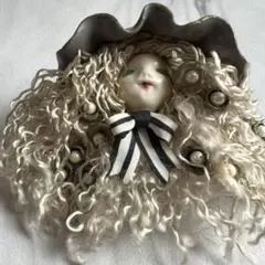 ブローチ ハンドメイド 人形ブローチ アンティーク レトロ ビンテージ