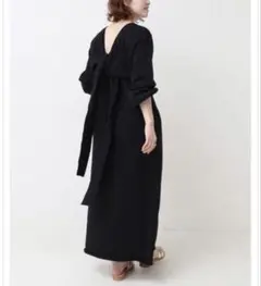 未使用✨KALMA スピックアンドスパン別注　裏毛カシュクールワンピース