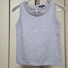 ニットタンクトップ