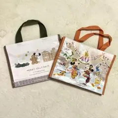 2つセット ディズニー チョコクランチ ショッピングバッグ 袋