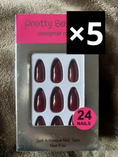 赤　ネイルチップまとめ売り