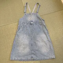 GLOBAL WORK ライトブルー ジャンバースカート 150㎝