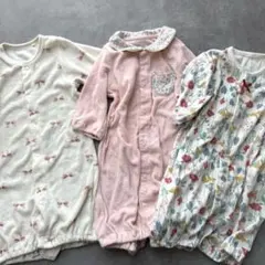 西松屋 ロンパース ツーウェイオール リボン 花柄 フラワー 春生まれ 女の子