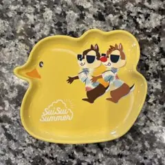 ディズニー　スイスイサマー　スーベニアプレート　チップ&デール