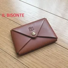 【イルビゾンテ】カードケース（あか茶）