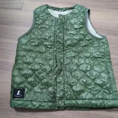 アプレレクール　キッズ ベスト オリーブグリーン 100　ボア