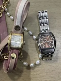 ジャンク品】 腕時計 レディース ピンク 26mm - メルカリ