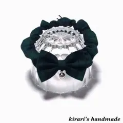 No.94 猫の首輪(ブラックウォッチ)サイズ調整可能