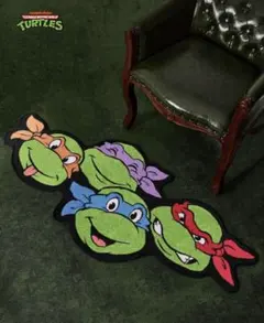 ミュータントタートルズ　ラグ　アメリカ雑貨　TNMT