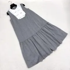 【ヴェロフォンナ】リボン ロング ワンピース フレア Aライン ティアードのサムネイル