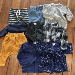 子供服セット 9点 ネイビー グレー　まとめ売り