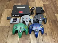 【すぐ遊べる】ニンテンドー64本体+ムジュラの仮面+拡張パック+コントローラ4個