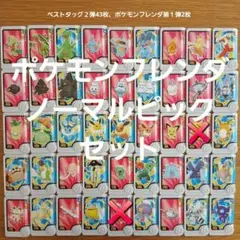 ポケモンフレンダベストタッグ2弾ノーマルピック45枚セット(２枚旧弾含む)