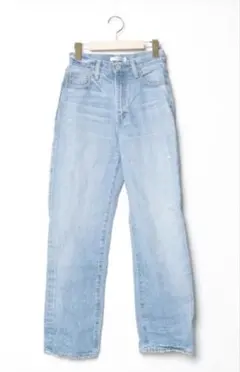 MOUSSY ハイウエスト ストレートデニム