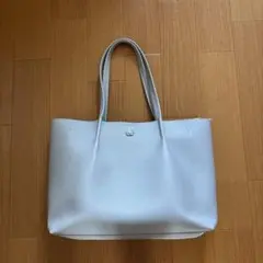 ホワイトグレートートバッグ