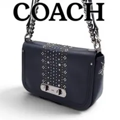 美品✨COACH ティーローズ ショルダーストラップ ブラック ユニ