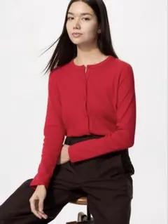 peko様専用 ユニクロ UNIQLO ポインテールカーディガン レッド XLのサムネイル